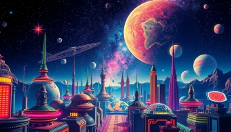 Retro Sci Fi Wallpaper