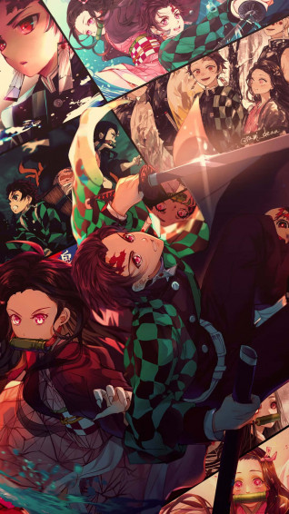 Enjoy The Story Of Demon Slayer On Your iPhone Wallpaper