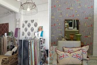 Wall Candy Store And Grey Wallpaper