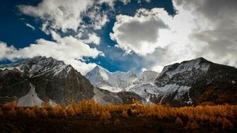 Wallpaper Landscape Gorgeous Mountain Range