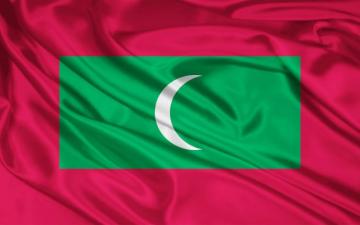 Maldives Flag Wallpaper Stock Photos