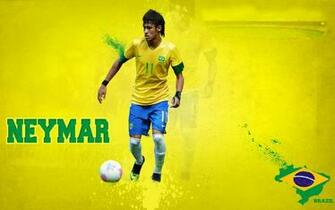 Neymar Background Brazil Flag