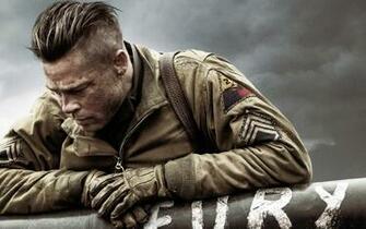 Brad Pitt In Fury Wallpaper HD