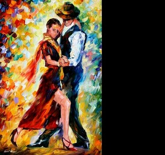 Leonid Afremov Romantic Tango For Ton Wallpaper
