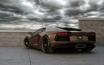 Lamborghini Aventador Brown Wallpaper