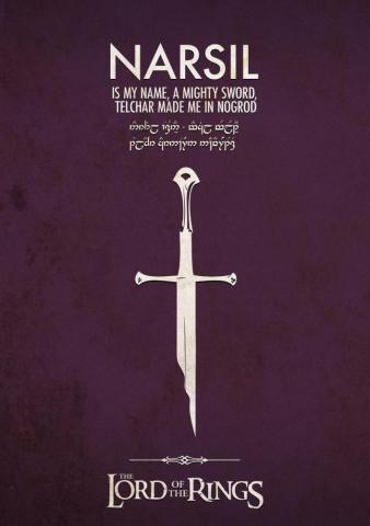 Lotr Narsil Minimalist Wallpaper By Dario1crisafulli