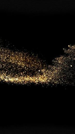 Gold Sparkle Beauty Dark Pattern iPhone Plus