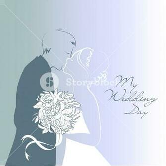 Bride And Groom Wedding Background Royalty Stock Image