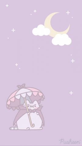 Pusheen The Cat iPhone Wallpaper Vampire Halloween October