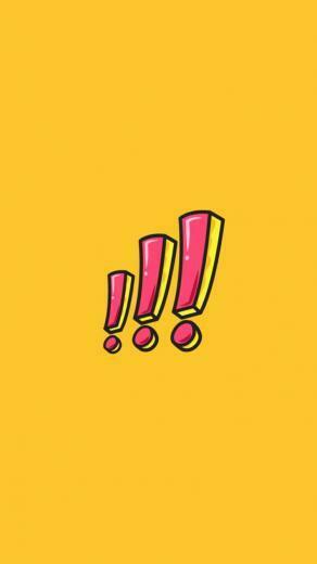 Cute Pink Exclamation Point Snapchat Background Wallpaper