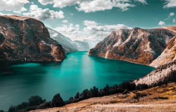 Wallpaper Sea Mountains The Fjord Image For Desktop Section