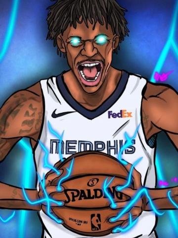 Ja Morant Wallpaper Nba Pictures Basketball Art
