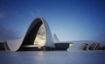Heydar Aliyev Centre By Zaha Hadid In Baku Wallpaper