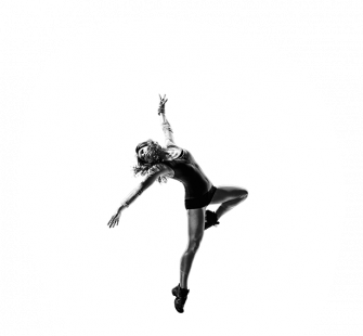 Elegant Dance Pose Monochrome Wallpaper