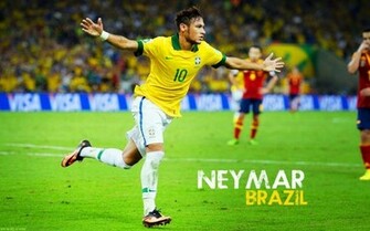 Neymar Background Brazil Flag