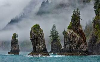 The Cove Of Spires In Kenai Fjords National Park Near Seward