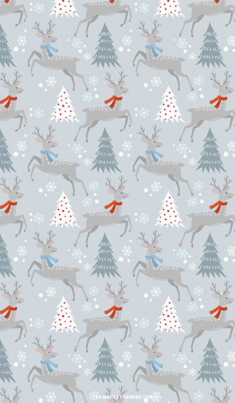 Christmas Aesthetic Wallpaper Grey Winter Fab