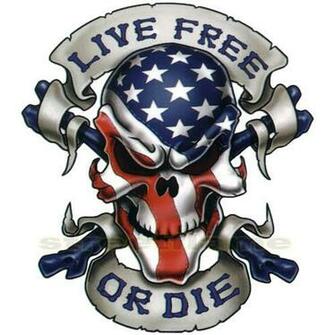Pin American Flag Skull