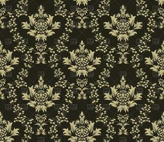 Damask Rich Seamless Wallpaper Pattern Vector Image Of Background