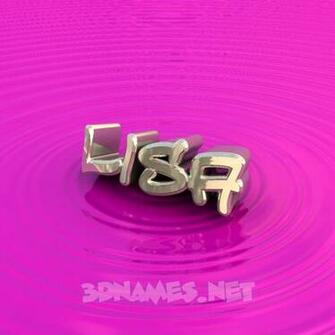Pre Of Pink Graffiti For Name Lisa