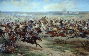 Wallpaper Field War Smoke Artist Soldiers Battle Russian