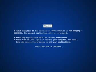 Blue Screen Error