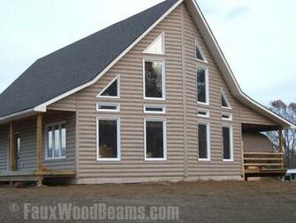 Faux Log Cabin Look Fauxwoodbeams Php