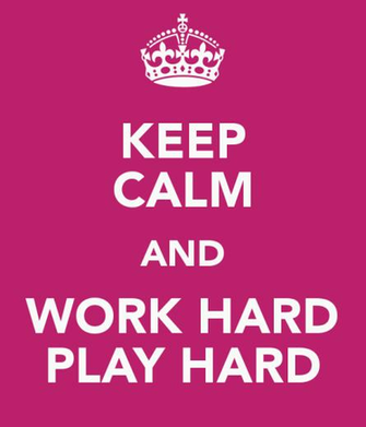 Keep Calm And Work Hard Play Carry On Image