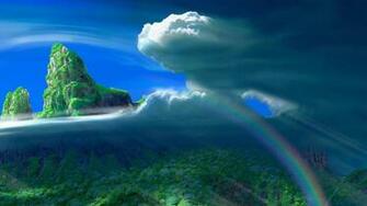 Celestial Island Wallpaper Background