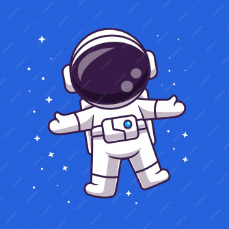 Astronaut Caricature Wallpaper
