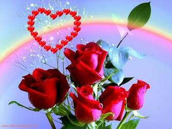 Love Wallpaper With Sweet Roses And Orchids Valentine Heart