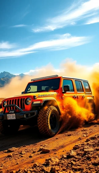 Jeep Racing HD Wallpaper