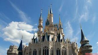 Cinderella Castle The Back Of Against A Beautiful