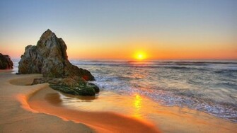 Beach Sunset Pictures HD Wallpaper Of