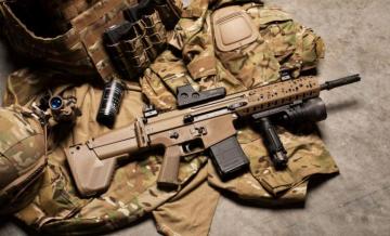 Military Gun Weapon Scar25 Sr25 Assault Rifle M110 Mk11 Wallpaper