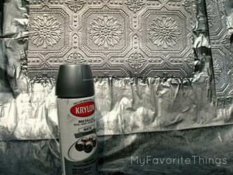 Punched Tin Backsplash