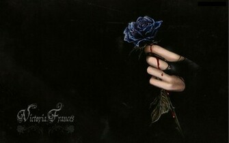 Dark Horror Fantasy Gothic Vampire Blood Flowers Wallpaper