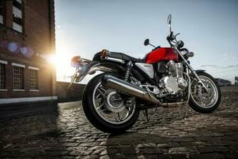 Wallpaper Honda Cb1100 Red Sunshine Motorcycle Wallpapermaiden
