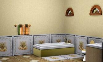 Wallpaper Wall With Dado Chair Rail Trim Baseboard Moulding