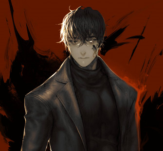 Aesthetic Anime Boy Icon Dark Clothes Wallpaper