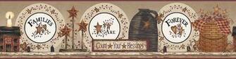 Wallpaper Border Primitive Grizzly Diamond Country