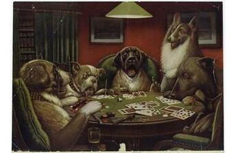Dogs Playing Poker Wallpaper Wallpaperin4k Net