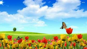 Summer Landscape Wallpaper Digital Art