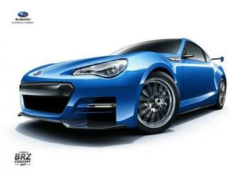 Subaru Brz Blue Concept Wallpaper