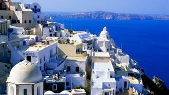 Santorini Wallpaper HD Background Image