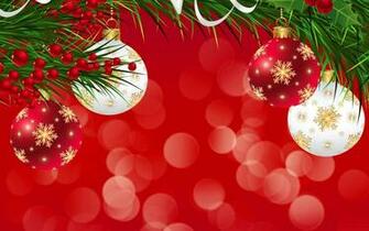 Red Christmas Background With Ornaments Gallery Yopriceville