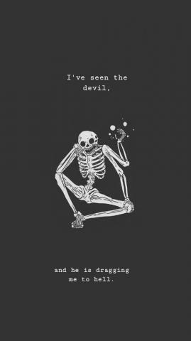 Hell Aesthetic Word Wallpaper Top