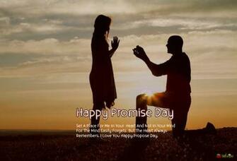 Happy Promise Day Wallpaper Guy Proposing To A Girl