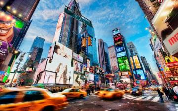 Cityscape Building New York City Time Square HD Wallpaper