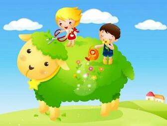 Kids Cartoon Wallpaper Springtime
